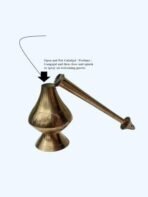 Brass Bottle for Gangajal || Perfume Gulab Pash Sprinklers Gangajal Spray Bottle for Home Temple Pooja (23 cm, Pack of 1) - Fast Shipping to USA & Canada - Image 3