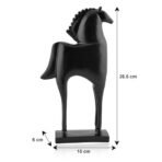 Xtore Elegant Black Horse Figurine | Modern Minimalist Home,Office Decor | Sleek Resin Sculpture | Contemporary Home Accent - Fast Shipping to USA & Canada - Image 5