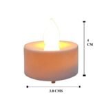 One94Store Mini LED Tea Light Candles | Flameless & Smokeless Decorative Acrylic Candles for Home, Diwali, Christmas, Festivals & Gifting,(2 cm, Yellow, Pack of 6) - Fast Shipping to USA & Canada - Image 3