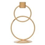 Webelkart Premium Decorative Rings Candlestick Holder for Home and Dining Table Decor/Tealight Candle Holder for Home and Office Decor - (6.5 inches Gold) (Pack of 1) - Fast Shipping to USA & Canada - Image 4