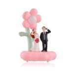 CraftVatika Love Couple Miniature Showpiece with Light Valentines Day Gift for Boyfriend Girlfriend, Wife Husband Valentine Decoration Gift Item, Multicolor, 8.5cm, 6.4cm - Fast Shipping to USA & Canada - Image 2