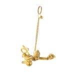 CraftVatika Metal Flying Hanuman for Car Door Window Hanging, Metal Hanuman Ji Idol for Car Dashboard Hanging (5 Inches Height, Golden) - Fast Shipping to USA & Canada - Image 4