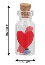 JaipurCrafts Love Massage Letter Glass Bottle (Multicolour) - Pack of 7 - Fast Shipping to USA & Canada - Image 3