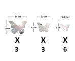 Sehaz Artworks 12-Butterflies-Silver-1mm Acrylic Wall Decals or Stickers - Fast Shipping to USA & Canada - Image 3