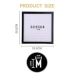 One94Store 10x10 Inch Letter Board with 136 Changeable Letters & Numbers - Wall Mount Message Board, Plastic Frame, Felt Word Board for Home, Office, Caf? & Room DECOR (White) - Fast Shipping to USA & Canada - Image 2