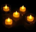 VRB Dec 24 Pcs Acrylic Flameless & Smokeless Decorative Candles Led Tea Light Candle Perfect for Gifting, Home, Birthday, Diwali, Christmas,Decorative Candles,Balcony, Birthday (Acrylic - 24 Pcs) - Fast Shipping to USA & Canada - Image 2