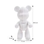 Xtore Modern Abstract Bear Figurine | Resin Home Decor Accent | Contemporary Art Piece | Unique Decor for Living Room, Office, or Shelf | Creative Gift Idea (White) - Fast Shipping to USA & Canada - Image 5