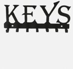 JaipurCrafts Keys Sturdy Iron Key Holder with 7 Hooks (Black, 10.6 X 6.1 X 0.8 INCH) - Fast Shipping to USA & Canada - Image 3