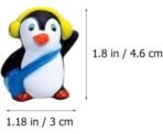 VRB Dec 1 Set Miniature Showpiece Set for Home Decor, car Dashboard,Valentine,Living Room,Gifts Figurines,Cake Decoration Items,Figurines for Home Decor. ((4 Pcs Snow Penguin)) - Fast Shipping to USA & Canada - Image 2