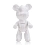 Xtore Modern Abstract Bear Figurine | Resin Home Decor Accent | Contemporary Art Piece | Unique Decor for Living Room, Office, or Shelf | Creative Gift Idea (White) - Fast Shipping to USA & Canada - Image 4