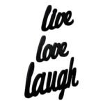 Sehaz Artworks Live Love Laugh Plaque Sign | Wall Decor Items for Bedroom | Room Decoration items for Bedroom - Fast Shipping to USA & Canada - Image 3