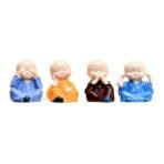 Xtore 4 blissfull Meditating Monk for Home/Office/car DECOR | Wisdom Monks Figurine Set| Resin Decorative Statue | Zen Philosophy Decor - (Pack of 4) - Fast Shipping to USA & Canada - Image 5