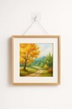 Xtore Wall Sticker Hooks | Ready to Hang Adhesive Hooks | Strong Sticky Hooks for Keys, Towels, Bags | No Drilling Required | White Square Design - Pack of 5 - Fast Shipping to USA & Canada - Image 2