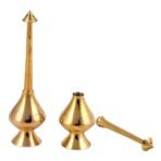 Brass Bottle for Gangajal || Perfume Gulab Pash Sprinklers Gangajal Spray Bottle for Home Temple Pooja (19 cm, 1) - Fast Shipping to USA & Canada - Image 4