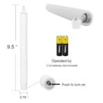 VRB Dec 3pcs Pillar Candles Acrylic Flameless & Smokeless Decorative Candles Led Tea Light Candle Perfect for Gifting, Home,Diwali, Christmas,Decorative Candle,Birthday (Model 7) - Fast Shipping to USA & Canada - Image 2