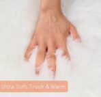 VRB Dec 1 Mtr 60Inch Fur White Solid Cloth For Decoration,Baby Photoshoot Props Cloth For Decoration,Parties,Costumes, Gift Packing,Party Decor,Backdrop For Wedding Mandap,Pooja (White, 1 Mtr) - Fast Shipping to USA & Canada - Image 2