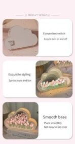 One94Store Tulip Lamp Pre-Assembled - LED Night Light, Battery-Powered, 20 Pink Artificial Flowers for Bedroom, Living Room, Home DECOR, Gift, Birthday & Anniversary. - Fast Shipping to USA & Canada - Image 4