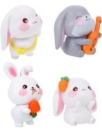 VRB Dec Miniature Decor Items Set for Unique Gift,Home,Living Room,Office,Restaurant Decor,Military Showpiece,Perfect Valentine Decoration Items ((Rabbits Miniature)) - Fast Shipping to USA & Canada - Image 4