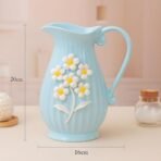 Xtore Modern Decorative Ceramic Vase with Handle for Home Decoration (Pack of 1, Sky) - Fast Shipping to USA & Canada - Image 5