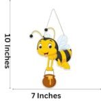 Webelkart Premium Decorative Honey Bee Wall Hanging Wooden Art Decoration Item for Living Room | Bedroom | Home Decor | Gifts | Quotes Decor Item | Wall Art for Hall | MDF Wall Sculpture (10"X7") - Fast Shipping to USA & Canada - Image 3
