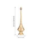 10 Inch Brass Gulab Pash Bottle for Gangajal, Gulab Dani Bottle for Pooja Decorative Showpiece - Fast Shipping to USA & Canada - Image 5