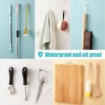 Xtore Wall Sticker Hooks | Ready to Hang Adhesive Hooks | Strong Sticky Hooks for Keys, Towels, Bags | No Drilling Required | White Square Design - Pack of 10 - Fast Shipping to USA & Canada - Image 5