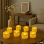 Xtore Melted Electric Flameless Candles | Perfect for Home DECOR, mandir, Date Nights Gifting - (Pack of 8) - Fast Shipping to USA & Canada - Image 4