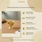 CraftVatika Incense Stick Holder with Ash Catcher, Incense Burner, Incense Holder for Sticks Incense agarbatti Stand Holder and Detachable Ash Catcher Agarbatti Stand for Puja Diwali Decoration Items - Fast Shipping to USA & Canada - Image 4