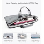 Xtore Elegance Plus Laptop Shoulder Bag Notebook Slim Carrying Case - (15.6 inches, Grey) - Fast Shipping to USA & Canada - Image 3