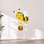 Webelkart Premium Decorative Honey Bee Wall Hanging Wooden Art Decoration Item for Living Room | Bedroom | Home Decor | Gifts | Quotes Decor Item | Wall Art for Hall | MDF Wall Sculpture (10"X7") - Fast Shipping to USA & Canada - Image 2