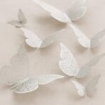 Xtore 12pcs 3D Home Decor Silver Butterfly Beautiful Decor (Shimmer Silver, Set of 12) - Fast Shipping to USA & Canada - Image 5