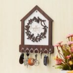 Webelkart Antique Family Designer Wooden Key Holder for Home/Office Decor,Key Chain for Home,Key Hanger (9" Inches) - Fast Shipping to USA & Canada - Image 2