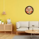 Xtore Hanuman Ji Modern Versatile Minimal Wall Clock | Stylish Timepiece | Beautiful Round Dial | for Home, Office - Black - Fast Shipping to USA & Canada - Image 2