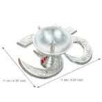 Webelkart Antique Om Silver Akhand Diya with Velvet Box for Pooja Decor | Diya for Diwali| Oil Lamp for Home( 4.5" Inches) - Fast Shipping to USA & Canada - Image 4