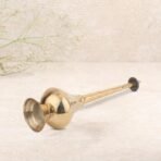 10 Inch Brass Gulab Pash Bottle for Gangajal, Gulab Dani Bottle for Pooja Decorative Showpiece - Fast Shipping to USA & Canada - Image 3