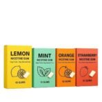 Nicotine Gum Combo Pack ? All 4 Flavors (Lemon, Mint, Orange & Strawberry) | 40 Gums Total | Quit Smoking Aid | Stay Fresh, Stay Smoke-Free | Sugar-Free Nicotine - Fast Shipping to USA & Canada
