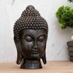 Global Grabbers New face Head Buddha Statue showpiece Idol Home Decor Items for Living Room and Gifts (Antique Golden) - Fast Shipping to USA, Canada & India - Image 4