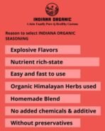 Indiana organic bbq | peri peri | pizza seasoning - combo of 3 Jain seasoning. No onion and garlic. - Fast Shipping to USA & Canada