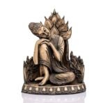 Global Grabbers New Buddha Statue showpiece Idol Home Decor Items for Living Room and Gifts (Stone White) - Fast Shipping to USA, Canada & India - Image 3