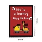 JaipurCrafts Synthetic Figures, Quote, Abstract Poster, Multicolour, Printed, 14 x 11 Inch - Fast Shipping to USA & Canada - Image 3