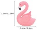 VRB Dec 1 Set Miniature Showpiece Set for Home Decor, car Dashboard,Valentine,Living Room,Gifts Figurines,Cake Decoration Items,Figurines for Home Decor. ((4Pcs Pink Flamingo Miniature)) - Fast Shipping to USA & Canada - Image 2