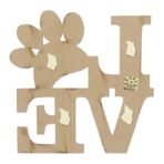 JaipurCrafts Designer LOVE MDF Cutout Ready to Hang Home DECOR Wall Art - 8.00" 8.00" - Fast Shipping to USA & Canada - Image 4