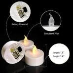 One94Store Mini LED Tea Light Candles | Flameless & Smokeless Decorative Acrylic Candles for Home, Diwali, Christmas, Festivals & Gifting,(2 cm, Yellow, Pack of 6) - Fast Shipping to USA & Canada - Image 4