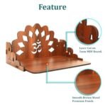 Sehaz Artworks Pooja Mandir for Home Big Size | Puja Mandir for Home Wall Mounted | Wooden Temple | Pooja Stand - Fast Shipping to USA & Canada - Image 2