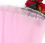 VRB Dec 2 Pcs (4 Yard/pcs) Floral Mesh Roll for Gift Wrapping, Flower Bouquets, DIY Crafts & Event Decor,flower bouquet gift packing Net for Decoration. (Pink) - Fast Shipping to USA & Canada - Image 4