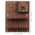 Webelkart Premium Wooden Key Chain Key Holder for Diwali Decorations, Key Hanger for Home/Office Decor, Key Stand for Wall Hanging Home Decorations Item (11.5" Inches) - Fast Shipping to USA & Canada - Image 4