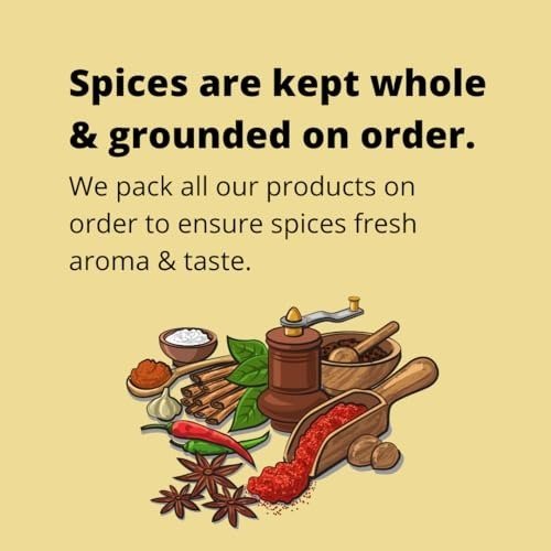 416Td94jqjL-1.jpg Indiana Organic Ginger powder | Adarak Powder | Pure & Natural - 200 Gram - Pack on order freshly ground. - Fast Shipping to USA & Canada - Image 1