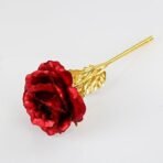 JaipurCrafts Premium Valentine Gift for Girls Boys Girlfriend Boyfriend Husband Wife Love Couple Decorative 24k Red Gold Rose Plated Artificial Red Rose Flower with Box (Red,10 Inches) - Fast Shipping to USA & Canada - Image 4