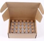 VRB Dec Tm Mini/Tiny Glass Jars With Wood Cork Stoppers,Wishing/Message Bottle For Decorations Lovely Small Wish Bottle Tiny Clear Empty Wishing Message Vial With Cork Jars(Pack Of 12 Pcs),Black - Fast Shipping to USA & Canada - Image 4