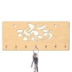 Sehaz Artworks Wooden Key Holder for Wall with 7 Hooks for Keys | Rhymes Design Key Stand for Home Decor Wall Decor Wall Room Decor Keys Stand - Fast Shipping to USA & Canada - Image 2